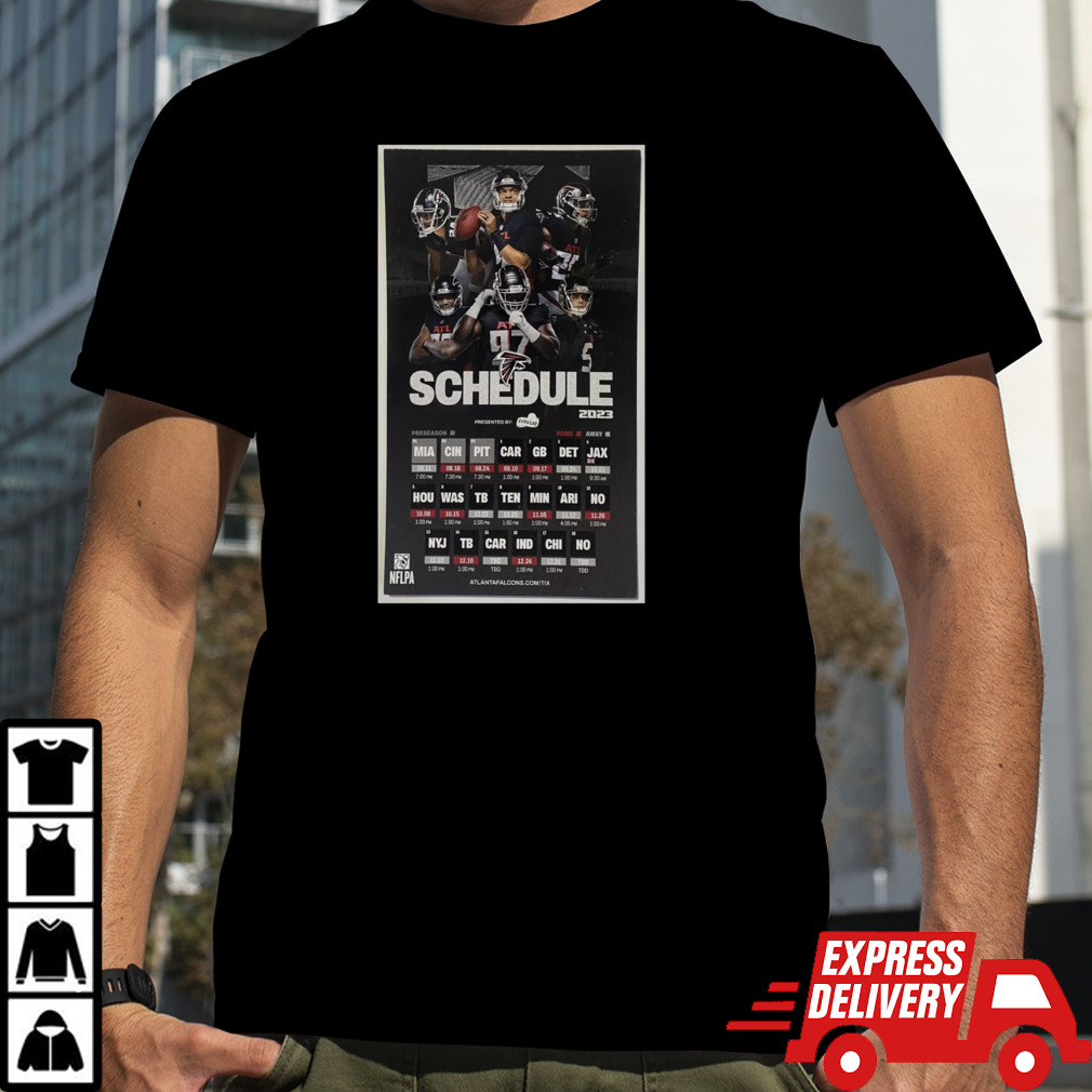 Atlanta Falcons NFL 2024 Season Schedule Home Decor Poster shirt