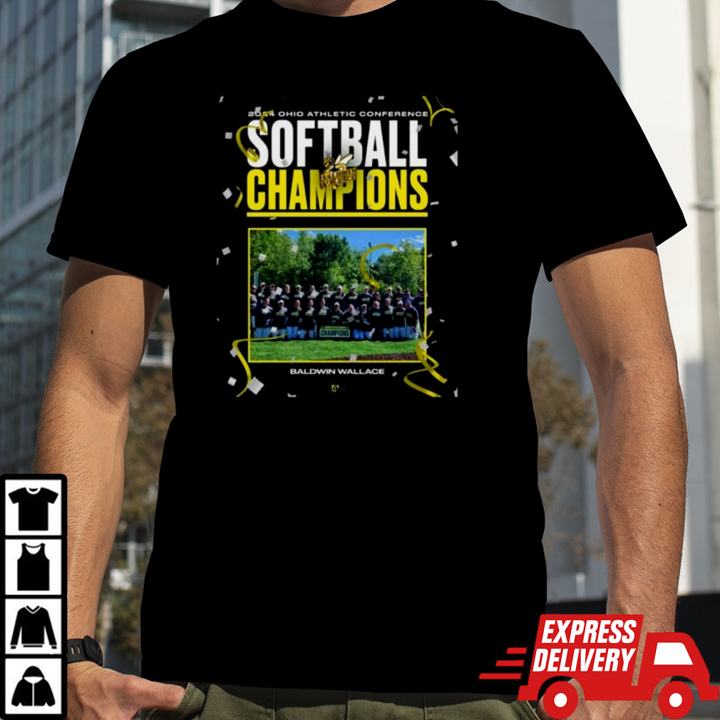 Baldwin Wallace Softball 2024 Ohio Athletic Conference Champions T-Shirt