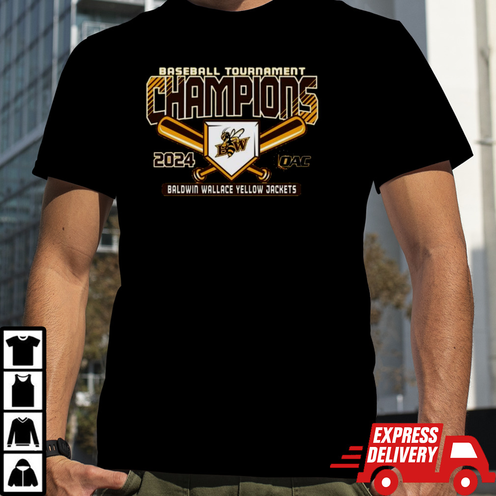 Baldwin Wallace University Baseball 2024 OAC Tournament Champions T-Shirt