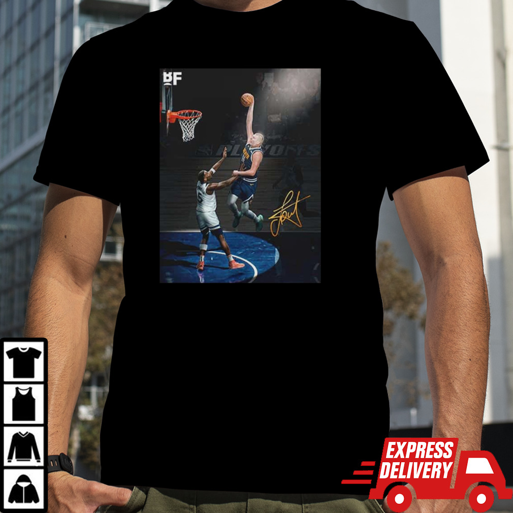 Best Moment Nikola Jokic Slam Dunk In Match Denver Nuggets vs Minnesota Timberwolves NBA 2024 Unisex T-Shirt