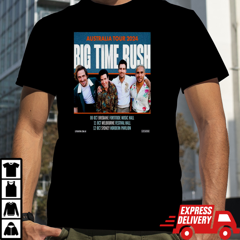 Big Time Rush Australia Tour 2024 Schedule List Date shirt