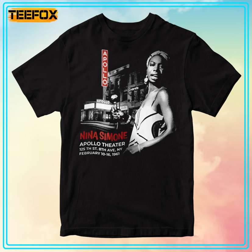 Jazz Great Nina Simone at the Apollo Theater in NYC T-Shirt