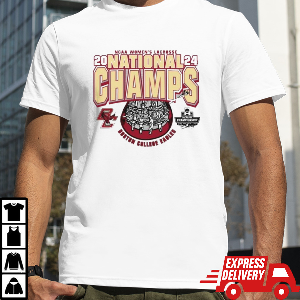 2024 NCAA Women’s Lacrosse National Champions Boston College Eagles logo shirt