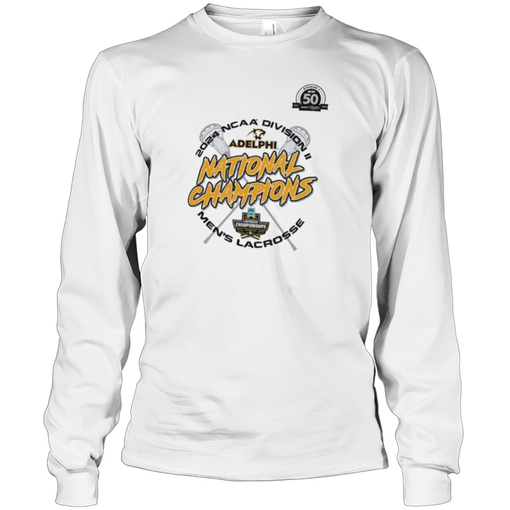 Adelphi Panthers Men’s Lacrosse 2024 NCAA Division II National Champions logo shirt