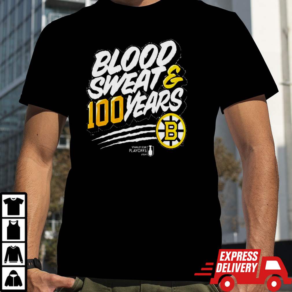 Boston Bruins 2024 Stanley Cup Playoffs Slogan T-Shirt