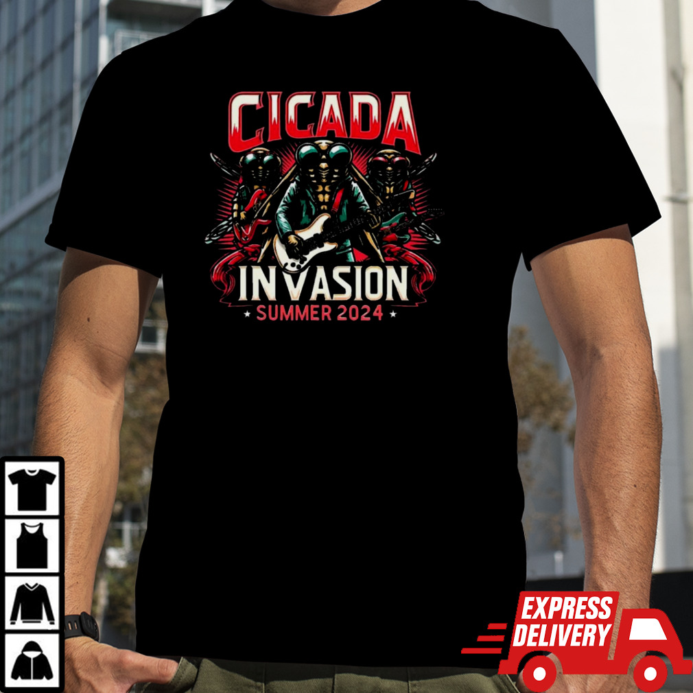 Cicada Invasion Summer 2024 Cicada Rock Star shirt