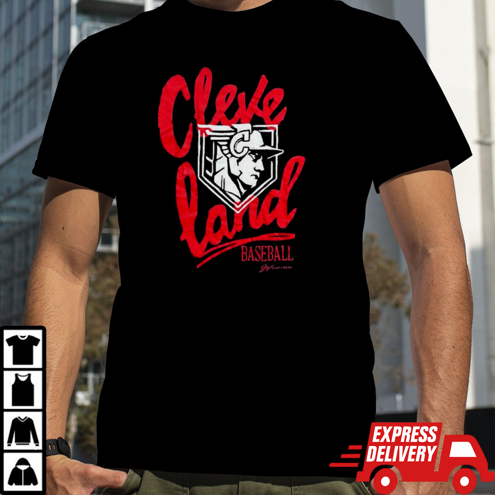 Cleveland Script Baseball Guardian T-shirt