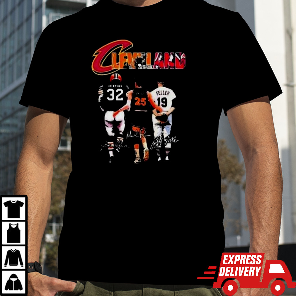 Cleveland Sports Teams Jim Brown Price And Feller Signatures shirt