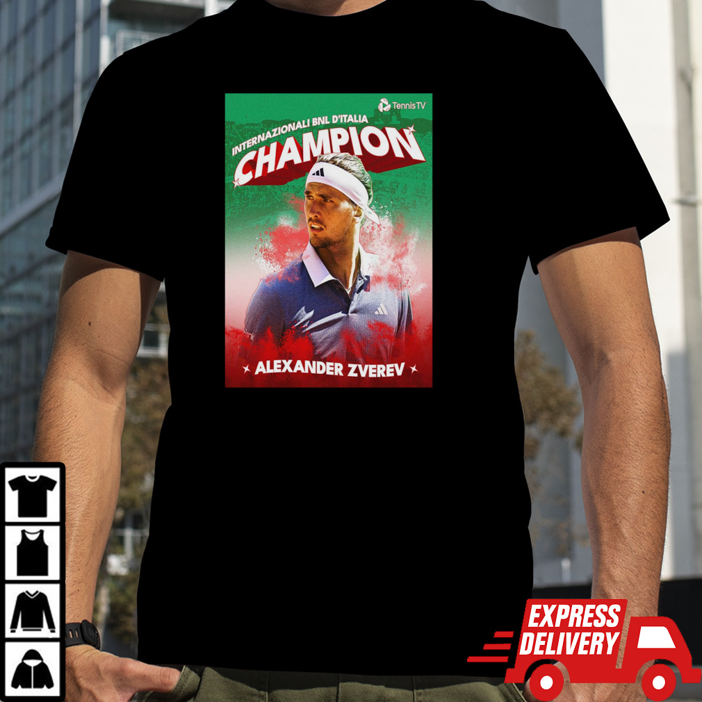 Congratulations Alexander Zverev Internazionali BNL D’Italia Two-Time Rome Champion Home Decor Poster shirt