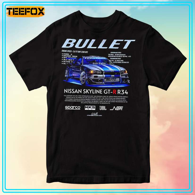 Nissan Skyline GTR R34 Paul Walker T-Shirt