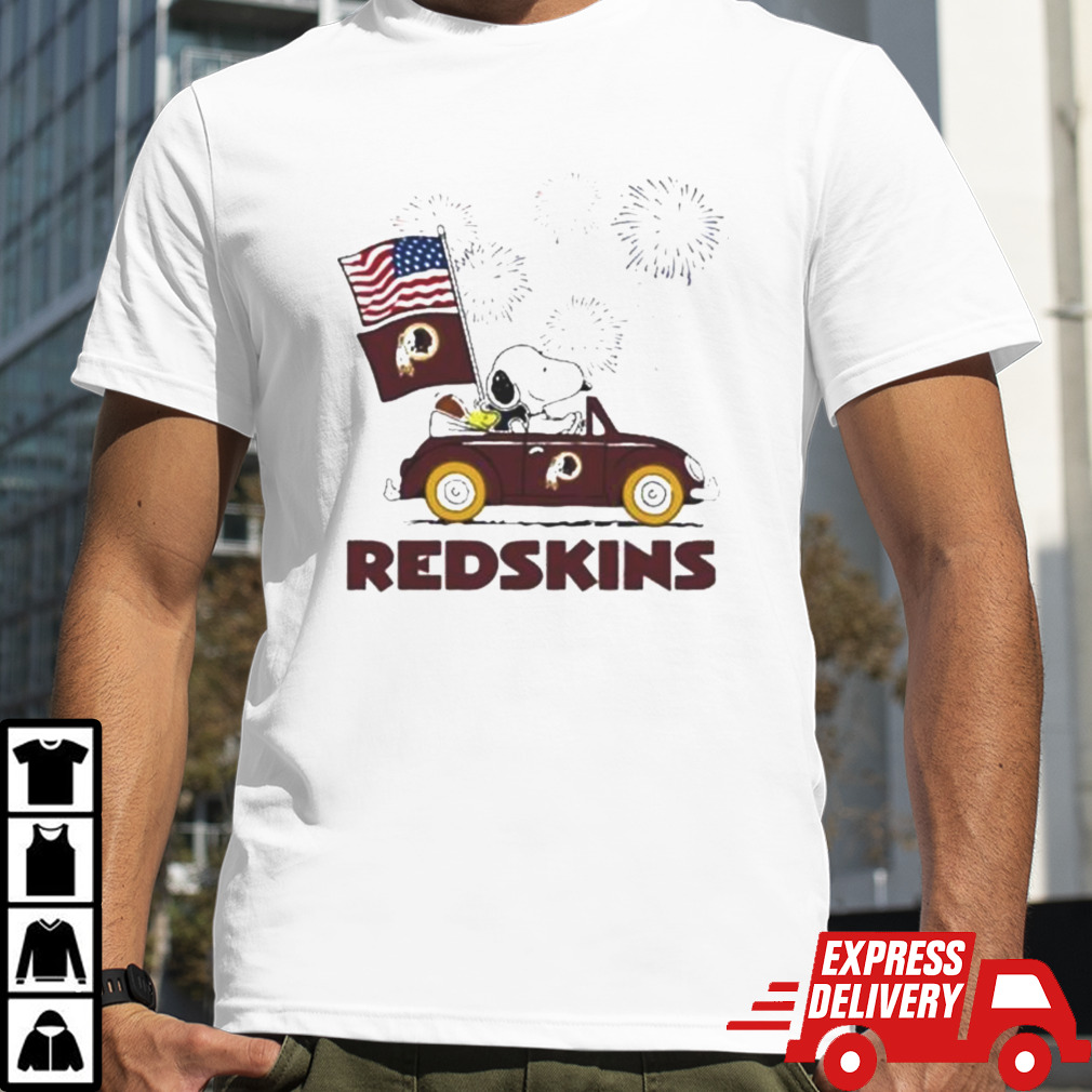 Snoopy And Woodstock Happy 4th Of July Washington Redskins Football 2024 Shirt