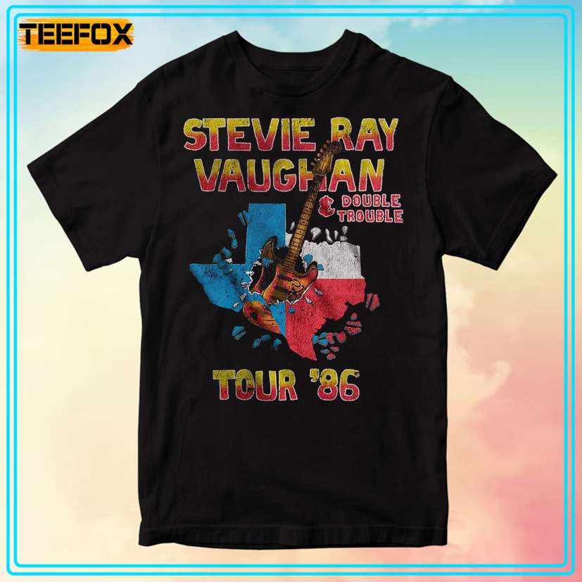 Stevie Ray Vaughan and Double Trouble 1986 T-Shirt