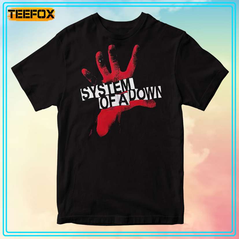 System Of A Down Red Hand Unisex T-Shirt