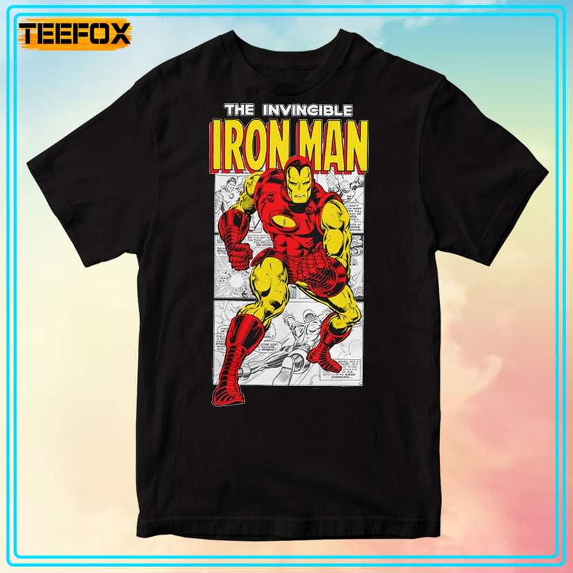 The Invincible Iron Man Cartoon T-Shirt