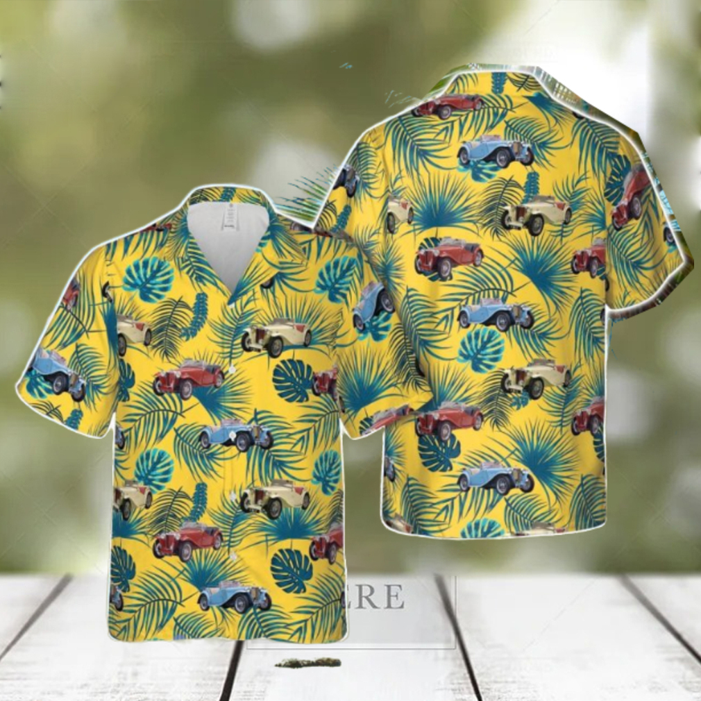 1948 MG TC Hawaiian Shirt Beach Hoilday Summer Gift