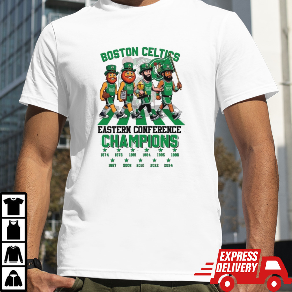 Boston Celtics Mascot Abbey Road The Legends Eastern Conference Champions shirt