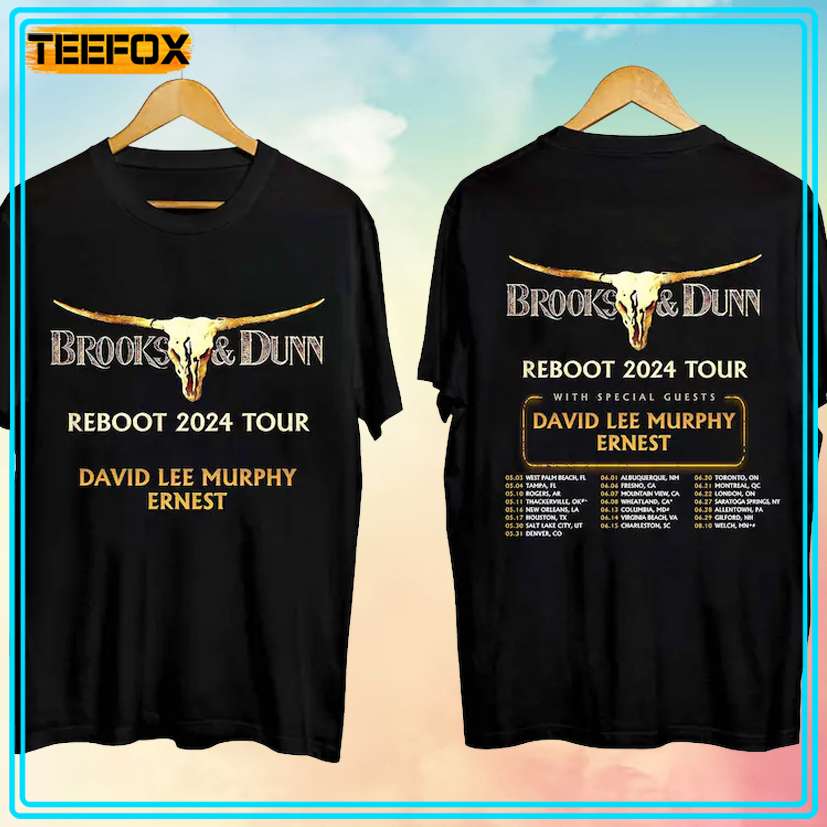 Brooks and Dunn The Reboot Tour 2024 Concert T-Shirt