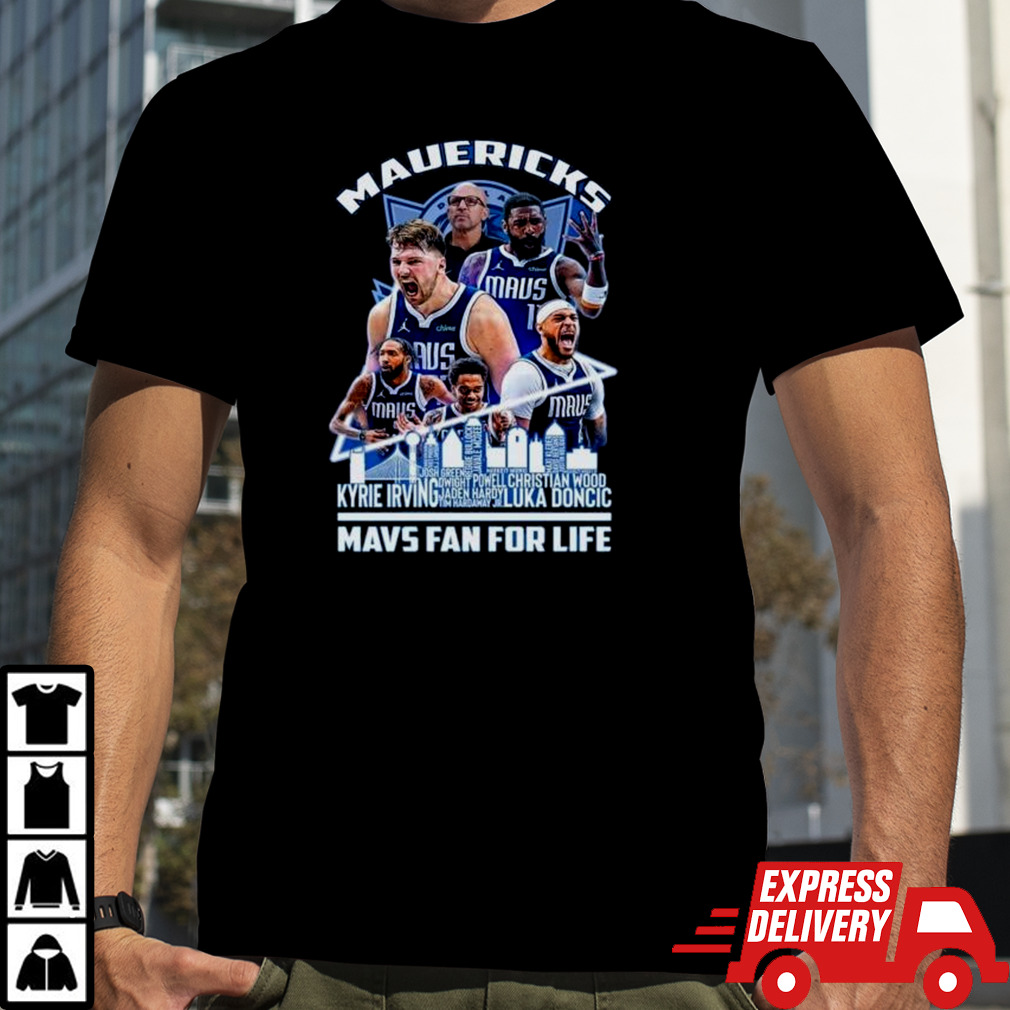 Dallas Mavericks Mavs Fan For Life Skyline Shirt