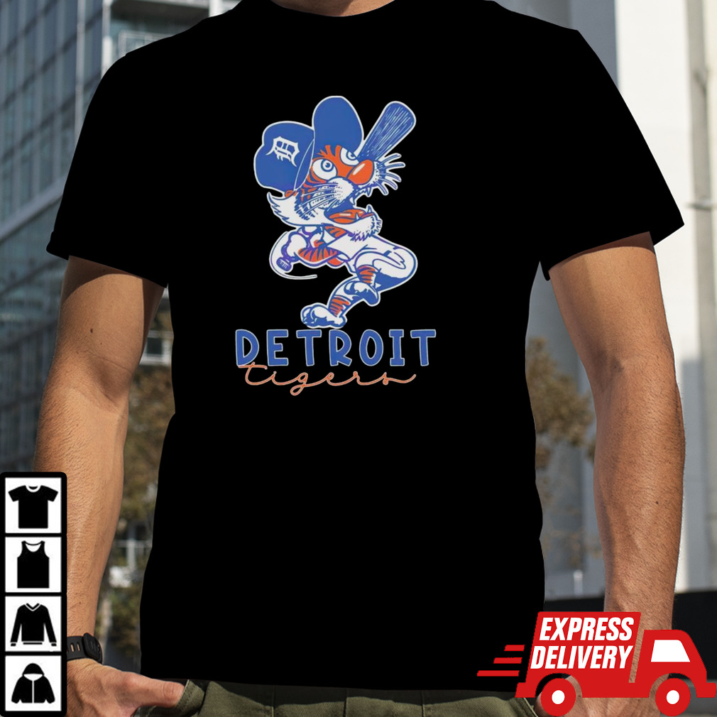 Detroit Tigers mascot retro shirt