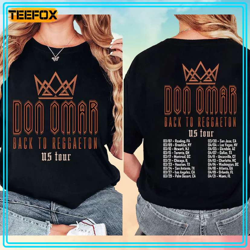 Don Omar Back to Reggaeton Tour 2024 Unisex T-Shirt