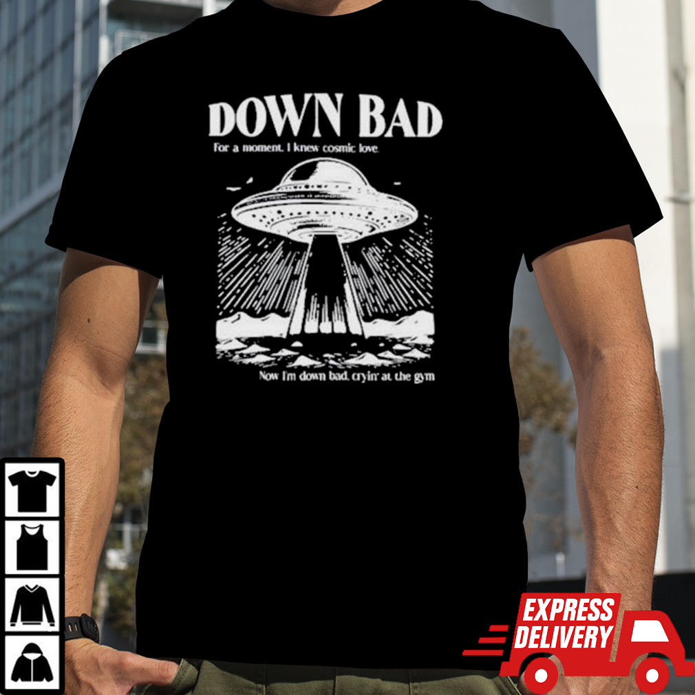 Down bad ufo for a moment I knew cosmic love now I’m down bad shirt