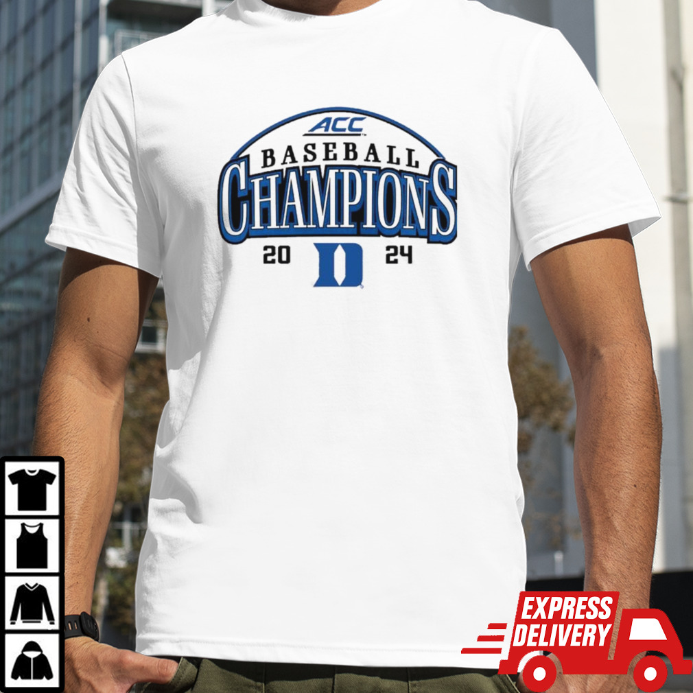 Duke Baseball 2024 ACC Conference Tournament Champions Curveball Break shirt