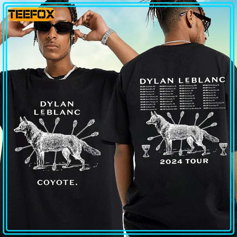 Dylan Leblanc Coyote Tour 2024 Concert T-Shirt