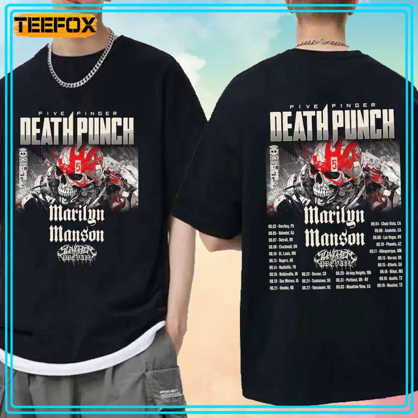 Five Finger Death Punch Tour 2024 Concert Band T-Shirt