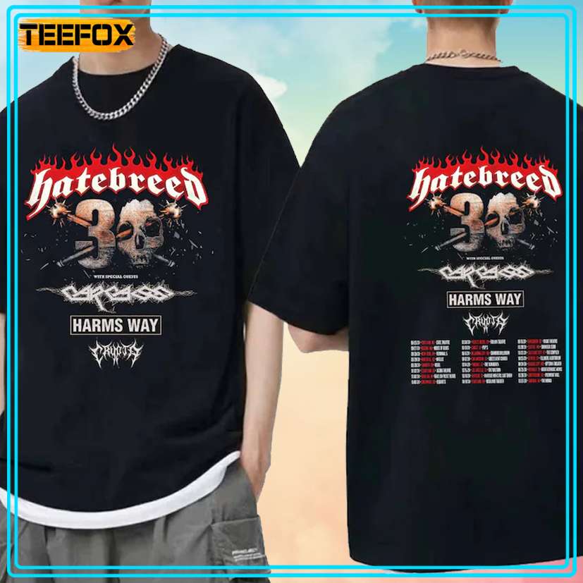 Hatebreed 30th Anniversary North American Tour 2024 T-Shirt