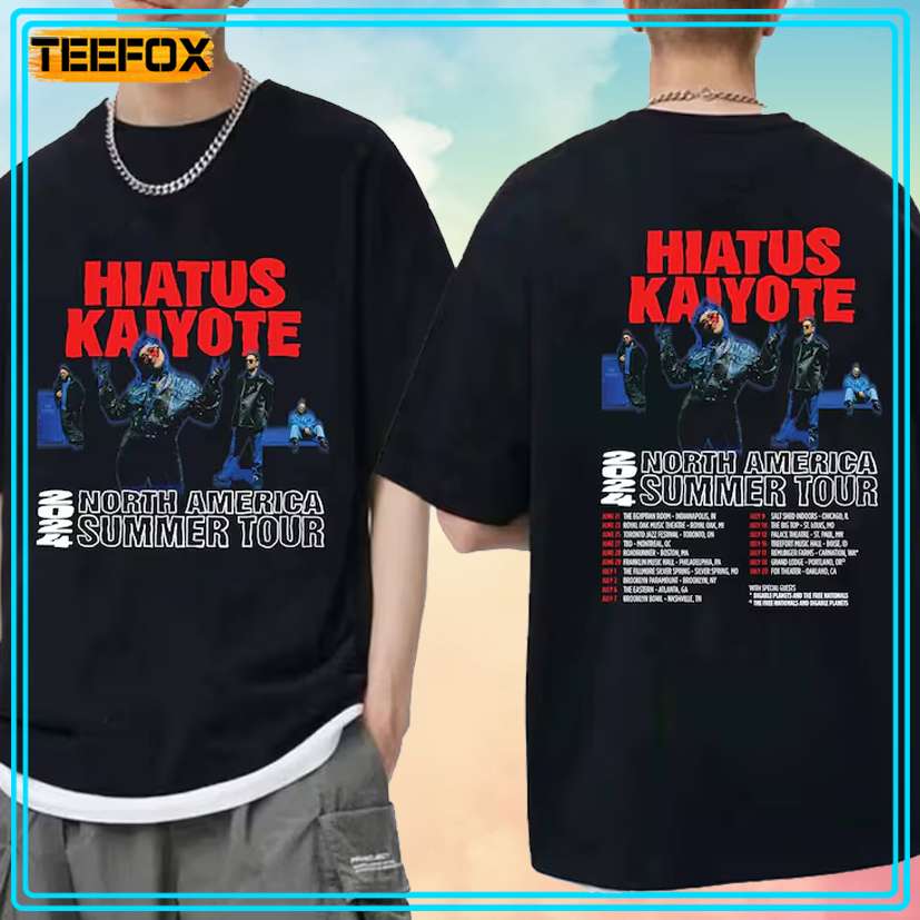 Hiatus Kaiyote Tour 2024 Concert T-Shirt