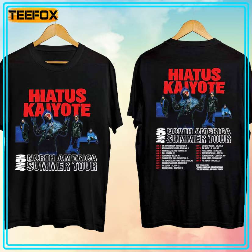 Hiatus Kaiyote Tour 2024 Concert T-Shirt 8860