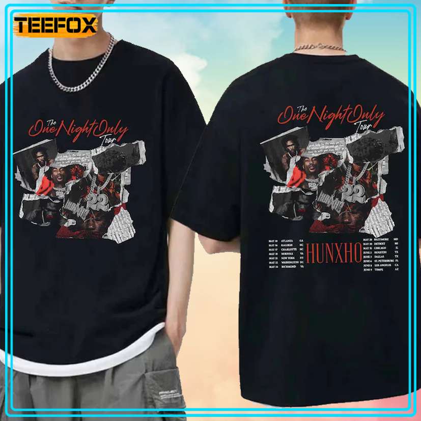 Hunxho One Night Only Tour 2024 Concert T-Shirt