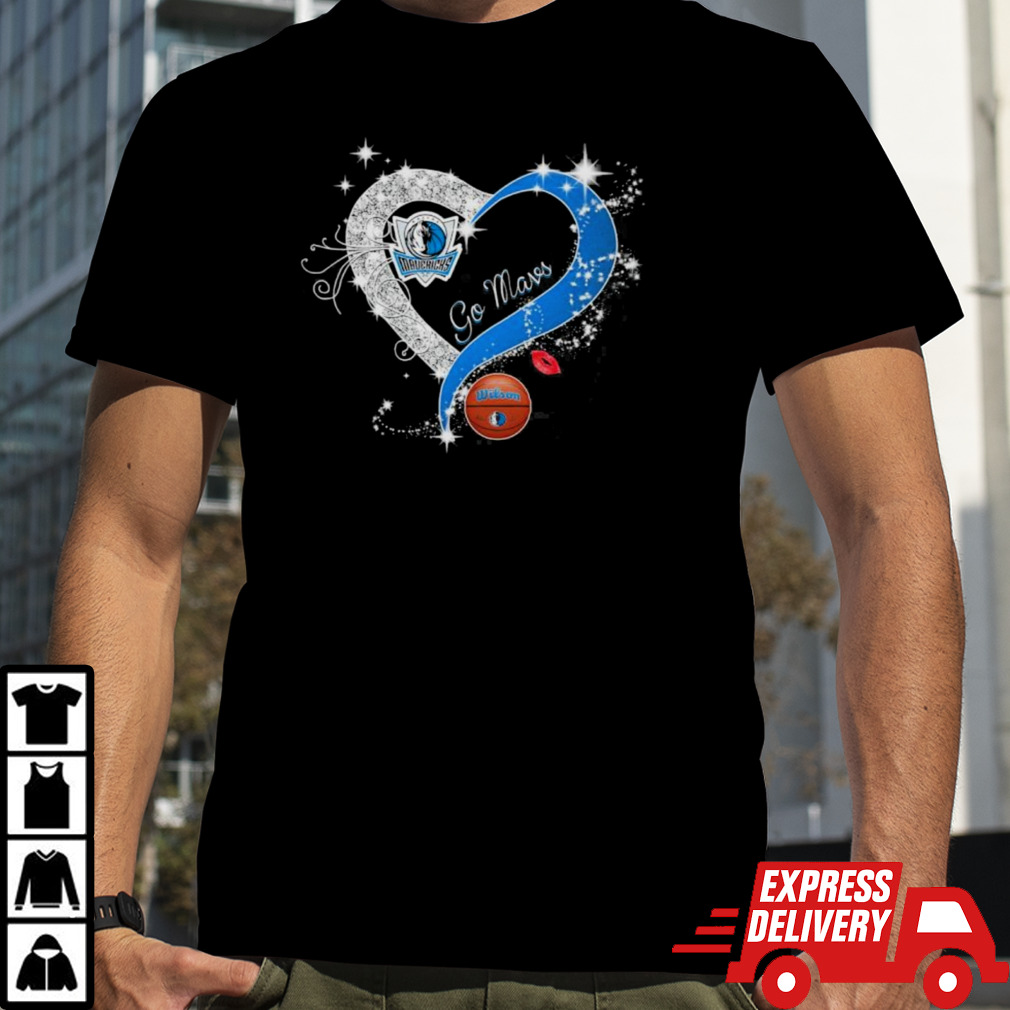 Heart Dallas Mavericks Basketball Go Mavericks 2024 Shirt