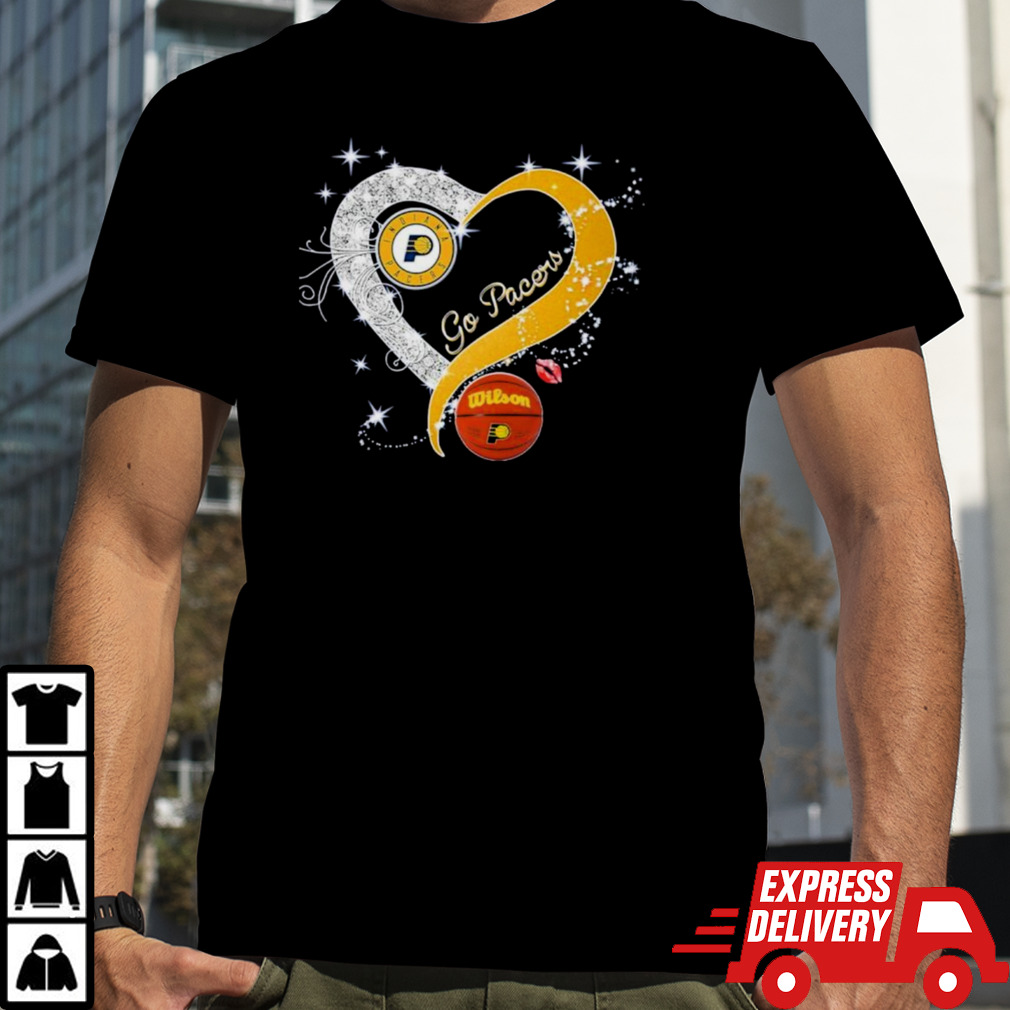 Heart Indiana Pacers Basketball Go Pacers 2024 Shirt