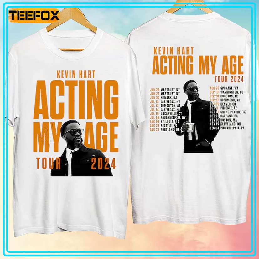 Kevin Hart Act My Age Tour 2024 Music T-Shirt