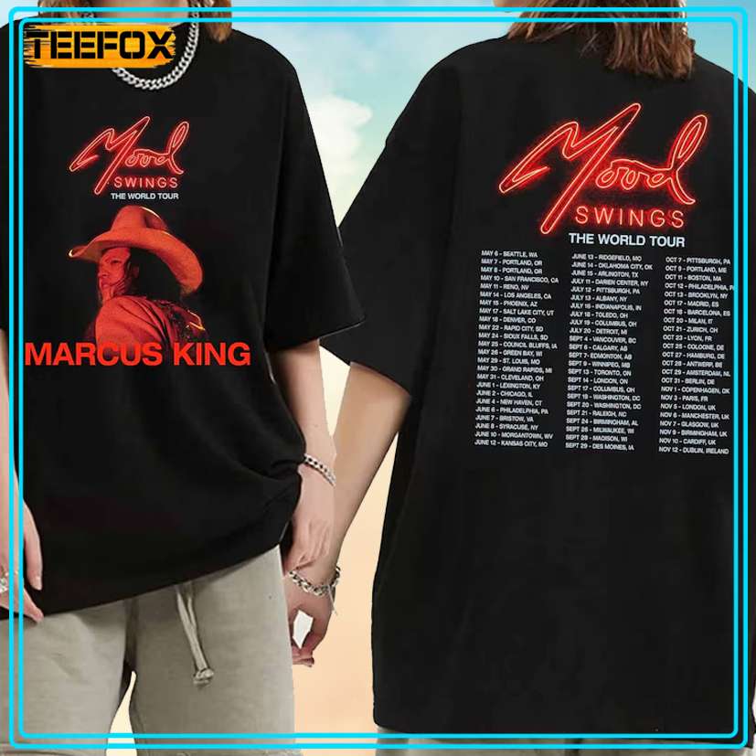 Marcus King Mood Swings The World Tour 2024 Concert Music T-Shirt