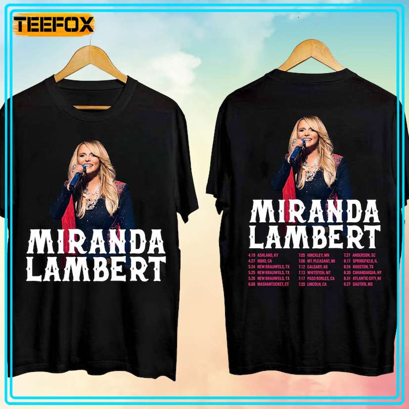 Miranda Lambert Country Music Tour 2024 T-Shirt