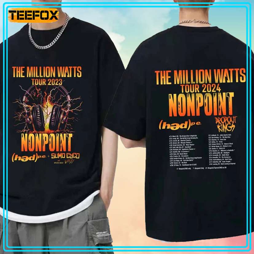 Nonpoint The Million Watts Tour 2024 Band T-Shirt