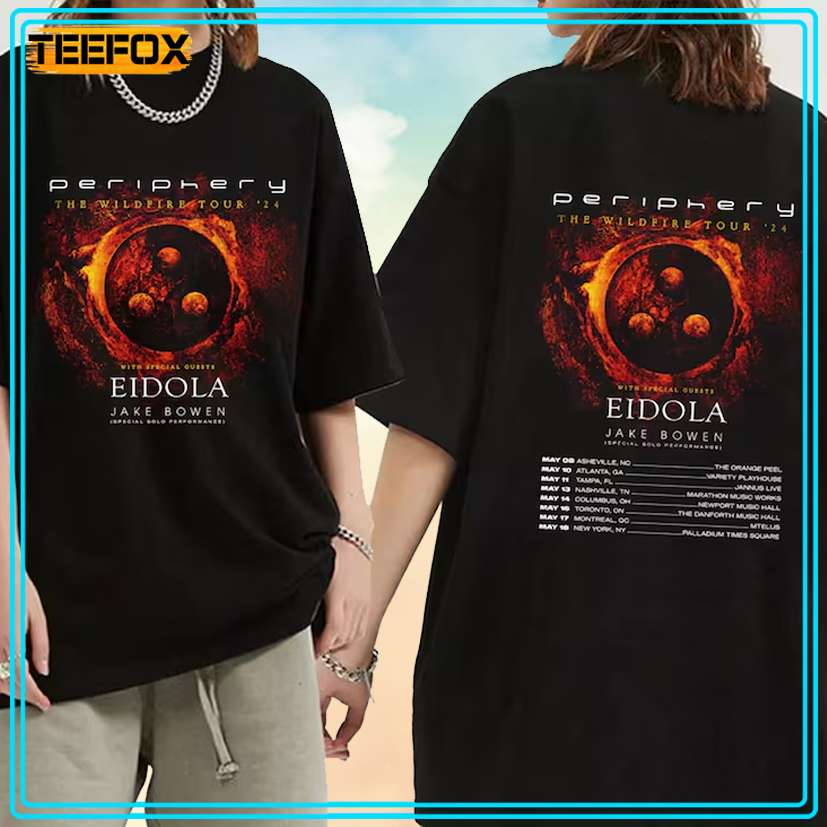 Periphery The Wildfire Tour 2024 Band T-Shirt