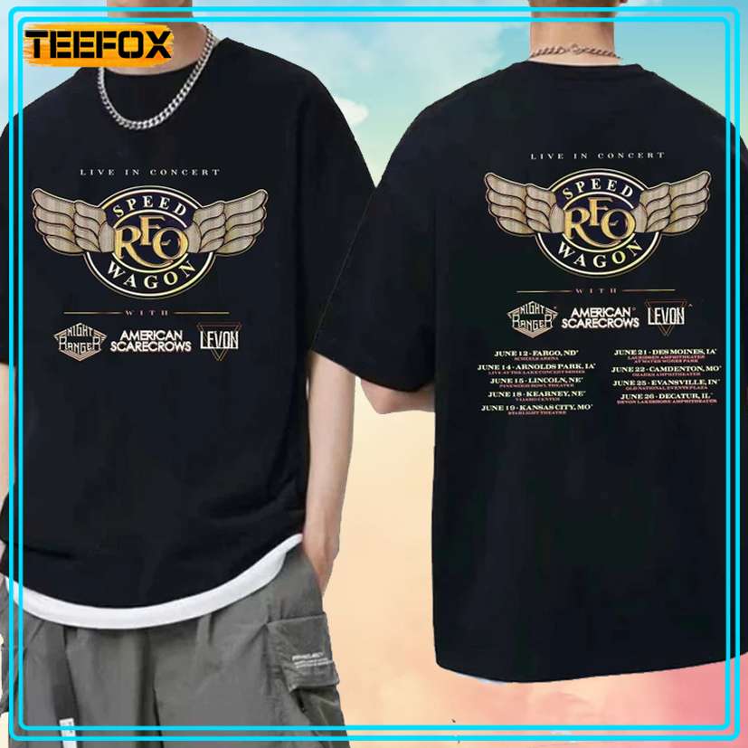 REO Speedwagon Tour 2024 Concert T-Shirt