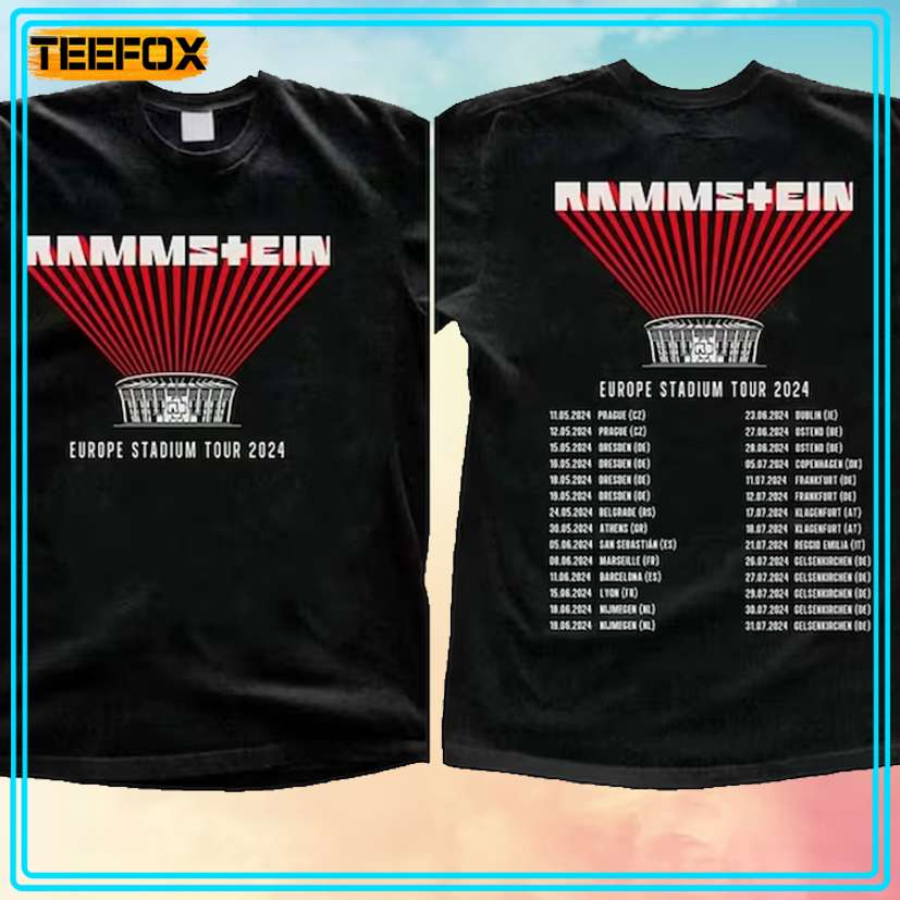 Rammstein EU Tour 2024 T-Shirt