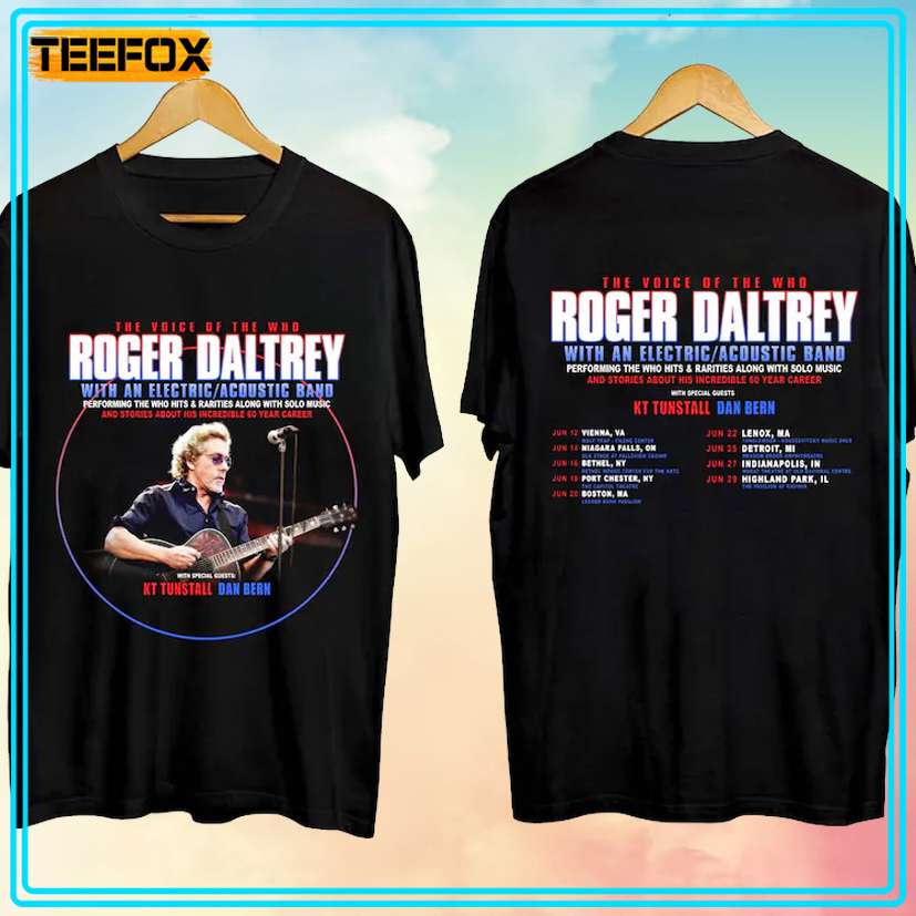 Roger Daltrey Tour 2024 Concert T-Shirt