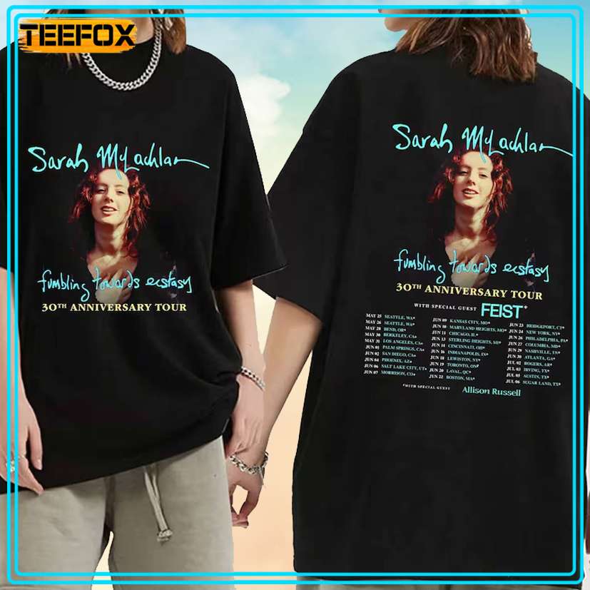 Sarah McLachlan Fumbling Towards Ecstasy 30th Anniversary Tour Unisex T-Shirt