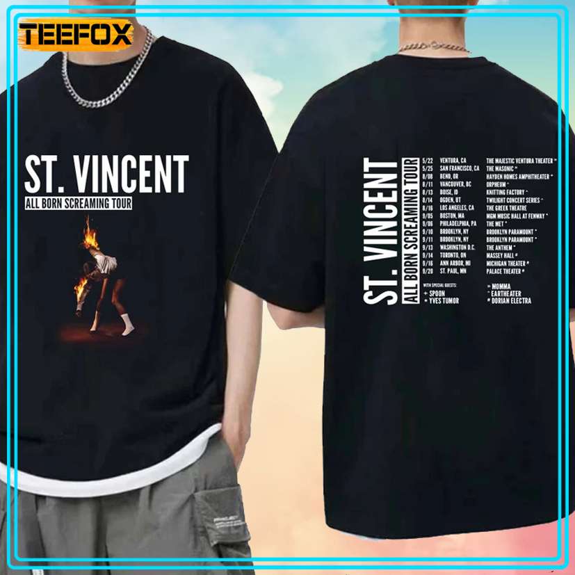 St Vincent - All Born Screaming Tour 2024 Unisex T-Shirt