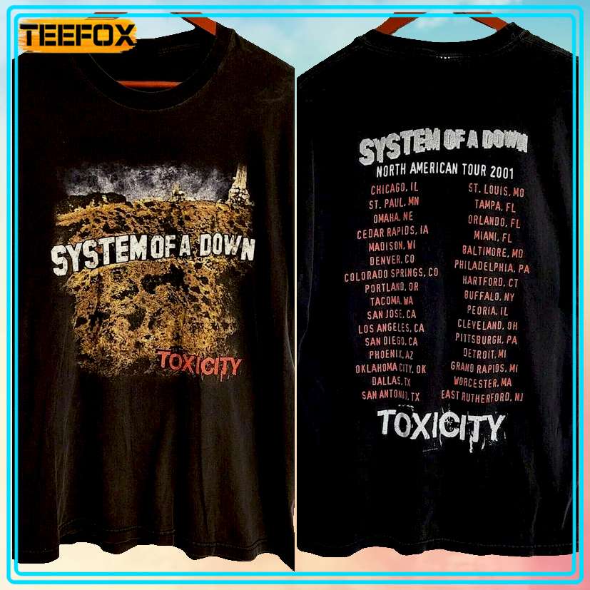 System Of A Down Toxicity Tour SOAD T-Shirt