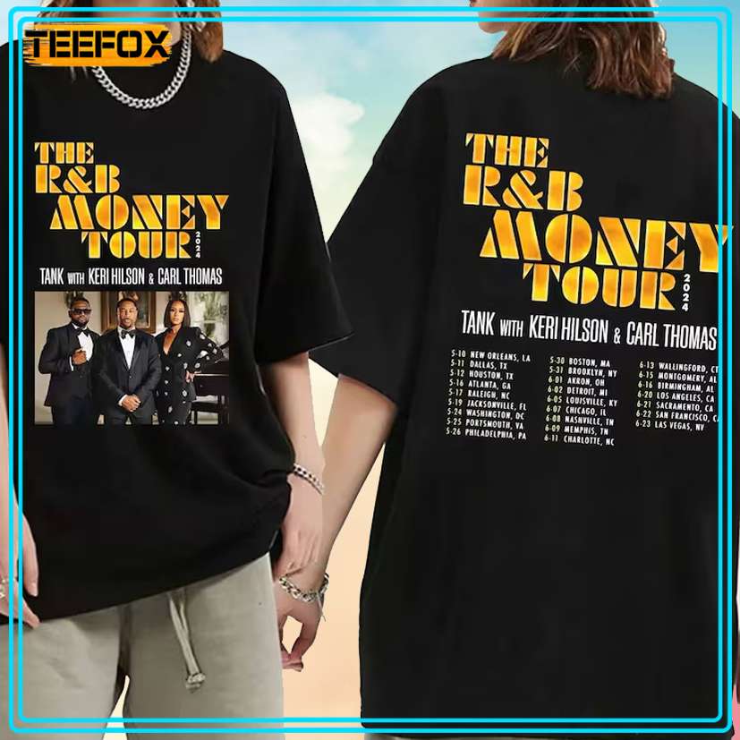 Tank with Keri Hilson and Carl Thomas - The R&B Money Tour 2024 T-Shirt