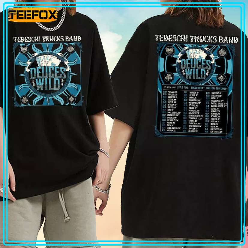 Tedeschi Trucks Band - Deuces Wild North American Tour 2024 Concert T-Shirt