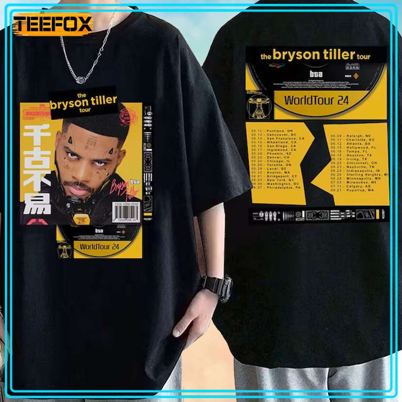 The Bryson Tiller Tour 2024 Concert T-Shirt