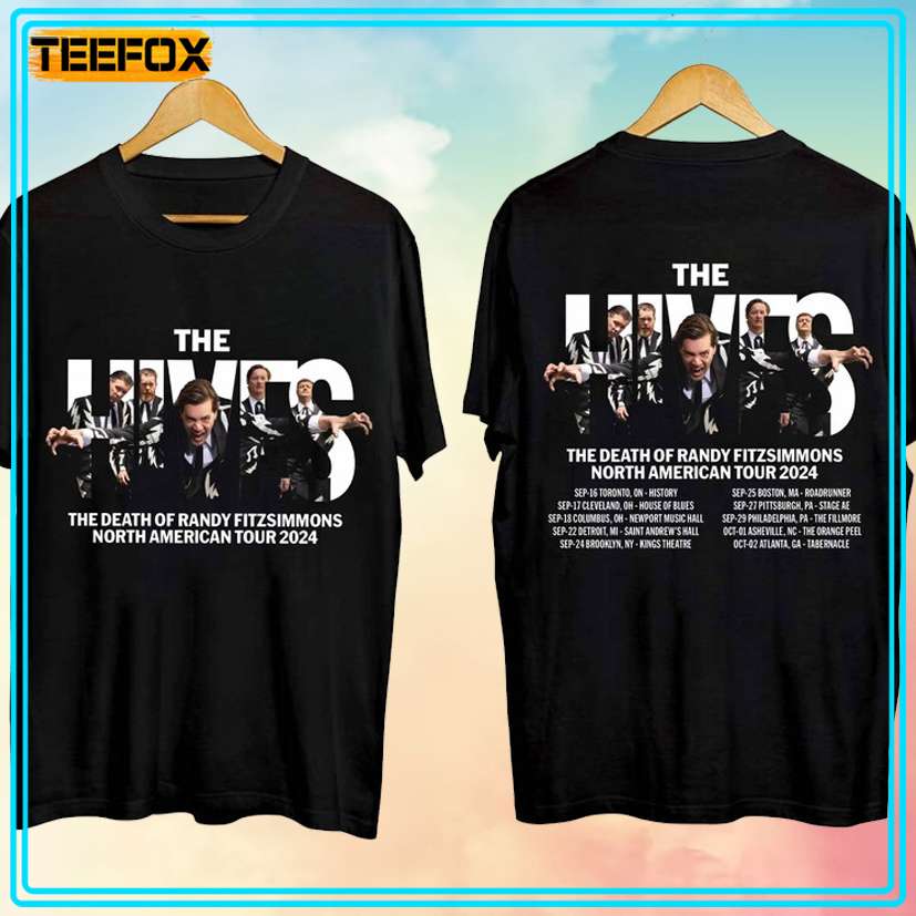 The Hives - The Death of Randy Fitzsimmons Tour 2024 Band T-Shirt