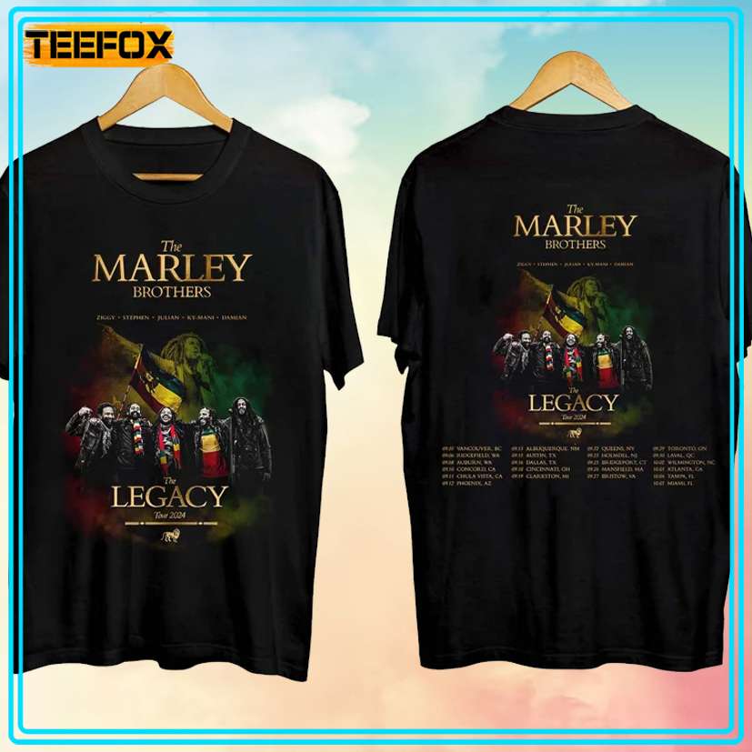 The Marley Brothers Tour 2024 Concert T-Shirt